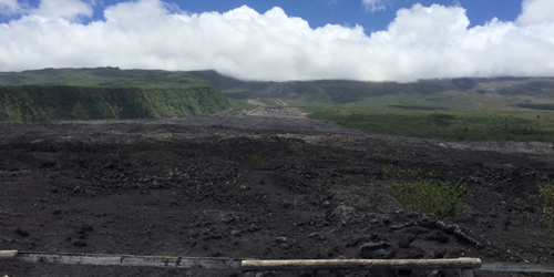 circuit sur la route des laves de l'île de La Réunion