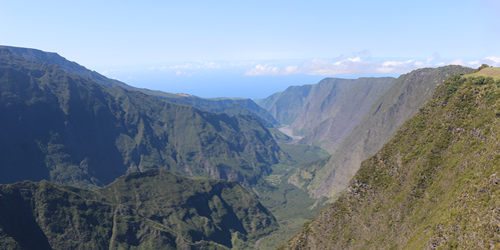 circuit sur le volcan de l'île de La Réunion