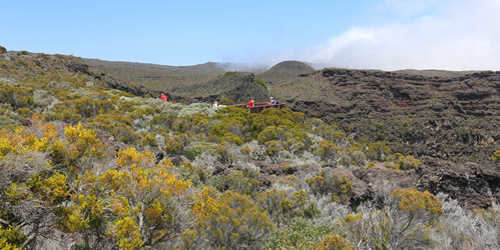 circuit sur le volcan de l'île de La Réunion